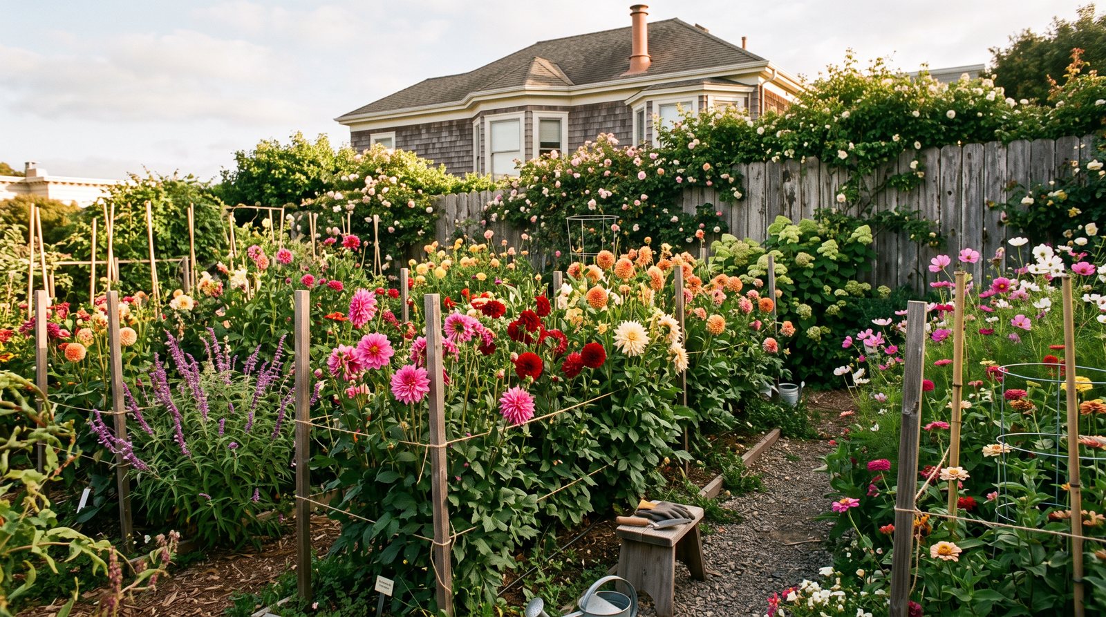 A San Francisco front garden entry framing the door